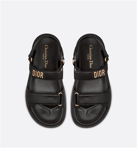 dior womens sandals black|christian dior sandals black.